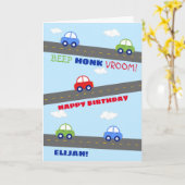 Farbenfrohe Kindergeburtstag Card Karte (Gelbe Blume)