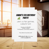 Farbenfrohe Kindergeburtstag Einladung