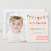 Farbenfrohe Kindergeburtstag-Party Einladung (Vorderseite)