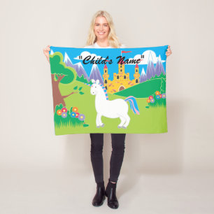 Farbenfrohe Kinderharmonika Design Fleece Blanket