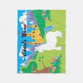 Farbenfrohe Kinderharmonika Design Fleece Blanket (Vorderseite)