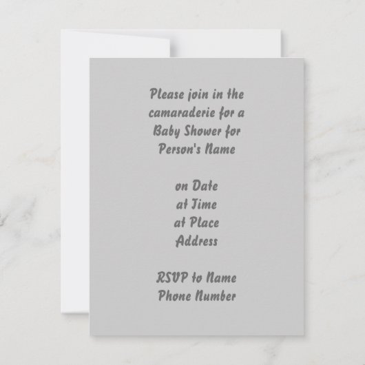 Farbenfrohe Kinderschuhe Unisex Dusche Einladungen (Rückseite)