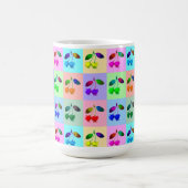 Farbenfrohe Kirchen - Pop Art Kaffeetasse (Mittel)