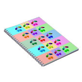 Farbenfrohe Kirchen - Pop Art Notizblock (Rechte Seite)