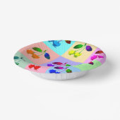 Farbenfrohe Kirchen - Pop Art Pappteller (Gewinkelt)