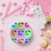 Farbenfrohe Kirchen - Pop Art Pappteller (Party)