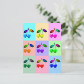 Farbenfrohe Kirchen - Pop Art Postkarte (Stehend Vorderseite)