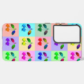 Farbenfrohe Kirchen - Pop Art Samsung Galaxy Hülle (Linke Seite)