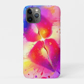 Farbenfrohe Kiss Splash Design Case-Mate iPhone Hülle (Rückseite)