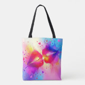 Farbenfrohe Kiss Splash Design Tasche (Rückseite)