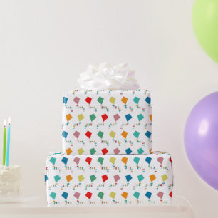 Farbenfrohe Kites Geschenkpapier