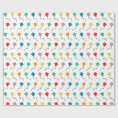 Farbenfrohe Kites Geschenkpapier (Flach)