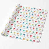 Farbenfrohe Kites Geschenkpapier (Ungerollt)