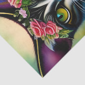 farbenfrohe Kitty Seidenpapier (Ausschnitt)