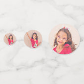 Farbenfrohe Klasse 2025 Abschluss Foto Confetti Konfetti (Vorderseiten)