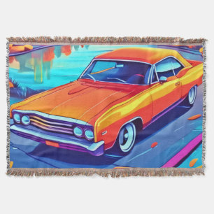 Farbenfrohe Klassik Ride Design Decke