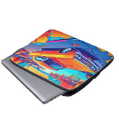 Farbenfrohe Klassik Ride Design Laptopschutzhülle (Vorne Knopf)