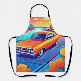 Farbenfrohe Klassik Ride Design Schürze