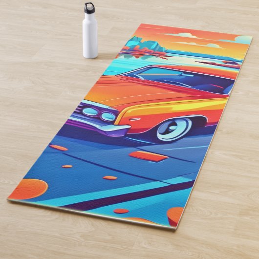 Farbenfrohe Klassik Ride Design Yogamatte (Beispiel)