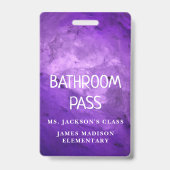 Farbenfrohe Klassik zurück zur Schule Ausweis (Rückseite)