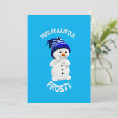 Farbenfrohe klassische Frostische Weihnachten (Stehend Vorderseite)