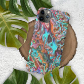 Farbenfrohe, klassische Fun Paint Blur Waves Art P iPhone Hülle