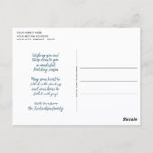 Farbenfrohe klassische Länder Karierte Frohe Festt Postkarte (Rückseite)