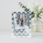 Farbenfrohe klassische Länder Karierte Frohe Festt Postkarte (Stehend Vorderseite)