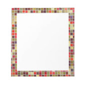 Farbenfrohe kleine Fliesen Notizblock (Vorderseite)