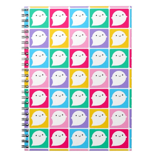 Farbenfrohe kleine Geister Notizblock (Vorderseite)