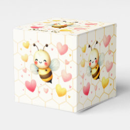 Farbenfrohe kleine Honey Bee Baby Dusche Niedlich Geschenkschachtel