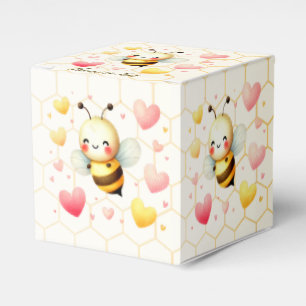 Farbenfrohe kleine Honey Bee Baby Dusche Niedlich Geschenkschachtel