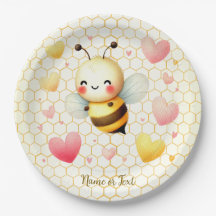 Farbenfrohe kleine Honey Bee Baby Dusche Niedlich