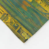 Farbenfrohe Klimt Style Collage Porträt einer Frau Fleecedecke (Ecke)