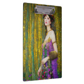 Farbenfrohe Klimt Style Collage Porträt einer Frau Klemmbrett (Rechts)