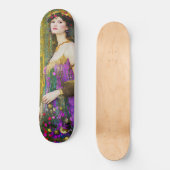 Farbenfrohe Klimt Style Collage Porträt einer Frau Skateboard (Vorderseite)