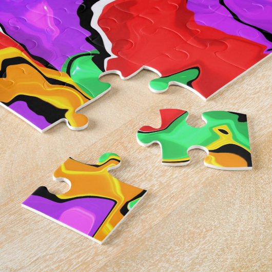 Farbenfrohe, knisternde Eier Puzzle (Seite)