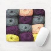 Farbenfrohe Knochen aus dem Garn Mousepad (Mit Mouse)