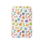 Farbenfrohe Knochen und Puppenstücke Badematte (Vorderseite Vertikal)