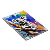 Farbenfrohe Koala Bear Watercolor Splash, Notizblock (Rechte Seite)