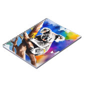 Farbenfrohe Koala Bear Watercolor Splash, Notizblock (Linke Seite)