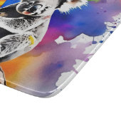 Farbenfrohe Koala Bear Watercolor Splash, Schneidebrett (Ecke)