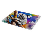 Farbenfrohe Koala Bear Watercolor Splash, Schneidebrett (Ecke)