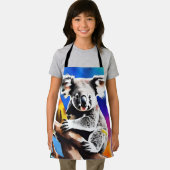 Farbenfrohe Koala Bear Watercolor Splash, Schürze (Insitu)