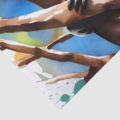 Farbenfrohe Koala Bear Watercolor Splash, Seidenpapier (Detail)