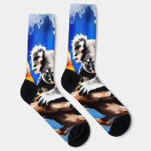 Farbenfrohe Koala Bear Watercolor Splash, Socken (Rechts)