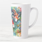 Farbenfrohe Koi Fisch Whimsisches Wasser Orange Aq Milchtasse (Rechts)
