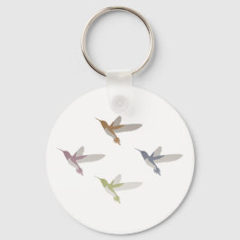 Farbenfrohe Kolibris Schlüsselanhänger