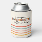 Farbenfrohe Kommunikation Dosenkühler (Kanne Rückseite)