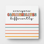 Farbenfrohe Kommunikation Fotoplatte (Vorderseite)